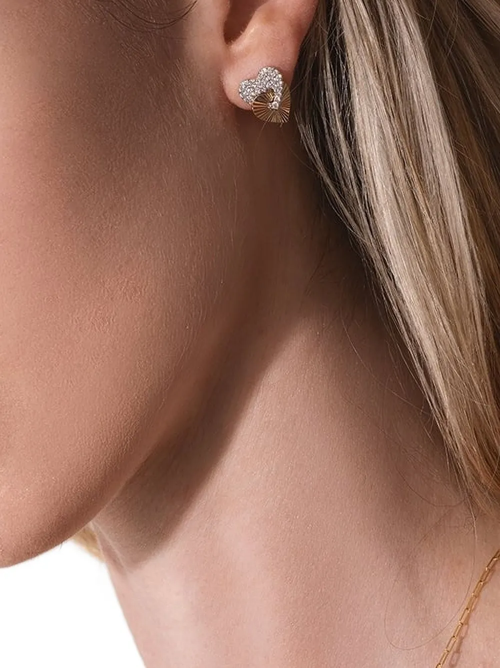 PHILLIPS HOUSE aretes Aura pequeños en oro amarillo de 14kt con diamantes | Image 2
