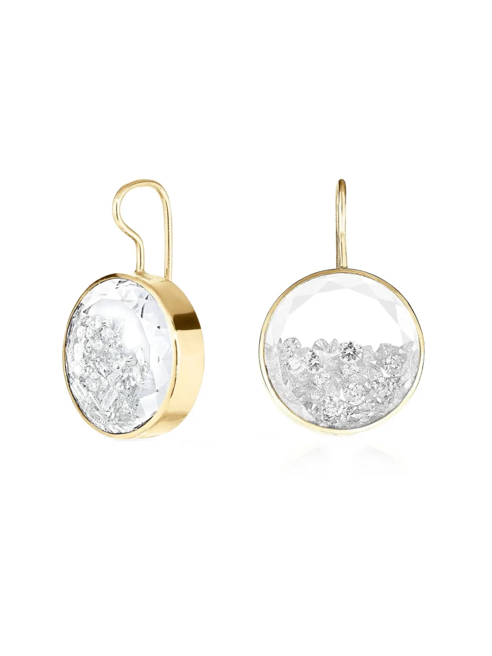 Moritz Glik aretes Shaker en oro amarillo de 18kt con diamante | dorado | Image 1
