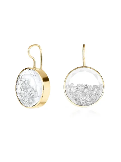 Moritz Glik aretes Shaker en oro amarillo de 18kt con diamante