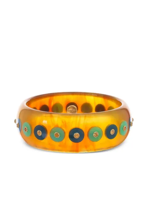 Mark Davis 18K yellow gold bakelite bracelet 