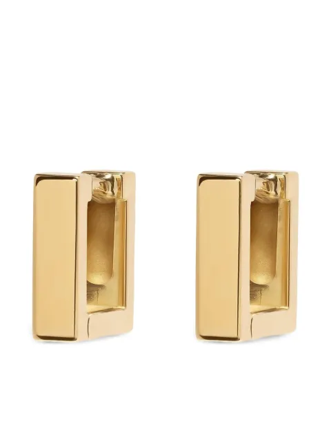 Azlee arracadas Mosaic en oro amarillo de 18kt