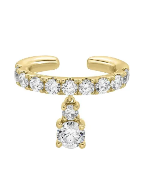 Anita Ko серьга-кафф Round Drop Daphne из желтого золота с бриллиантами