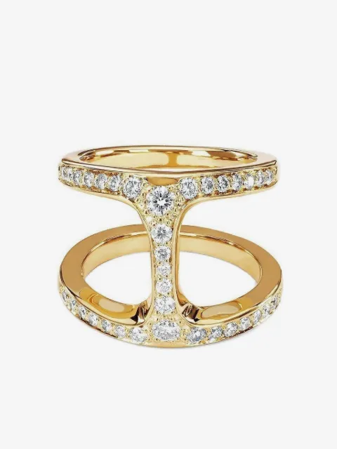 HOORSENBUHS 18K yellow gold Dame Phantom diamond ring