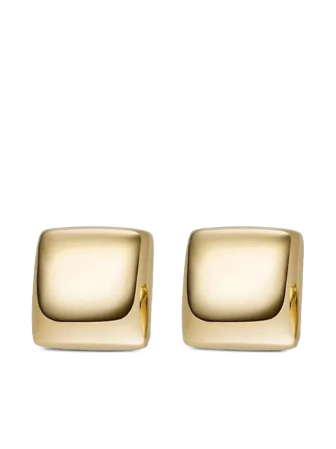 Isabelle Fa aretes de clip en oro blanco de 18kt