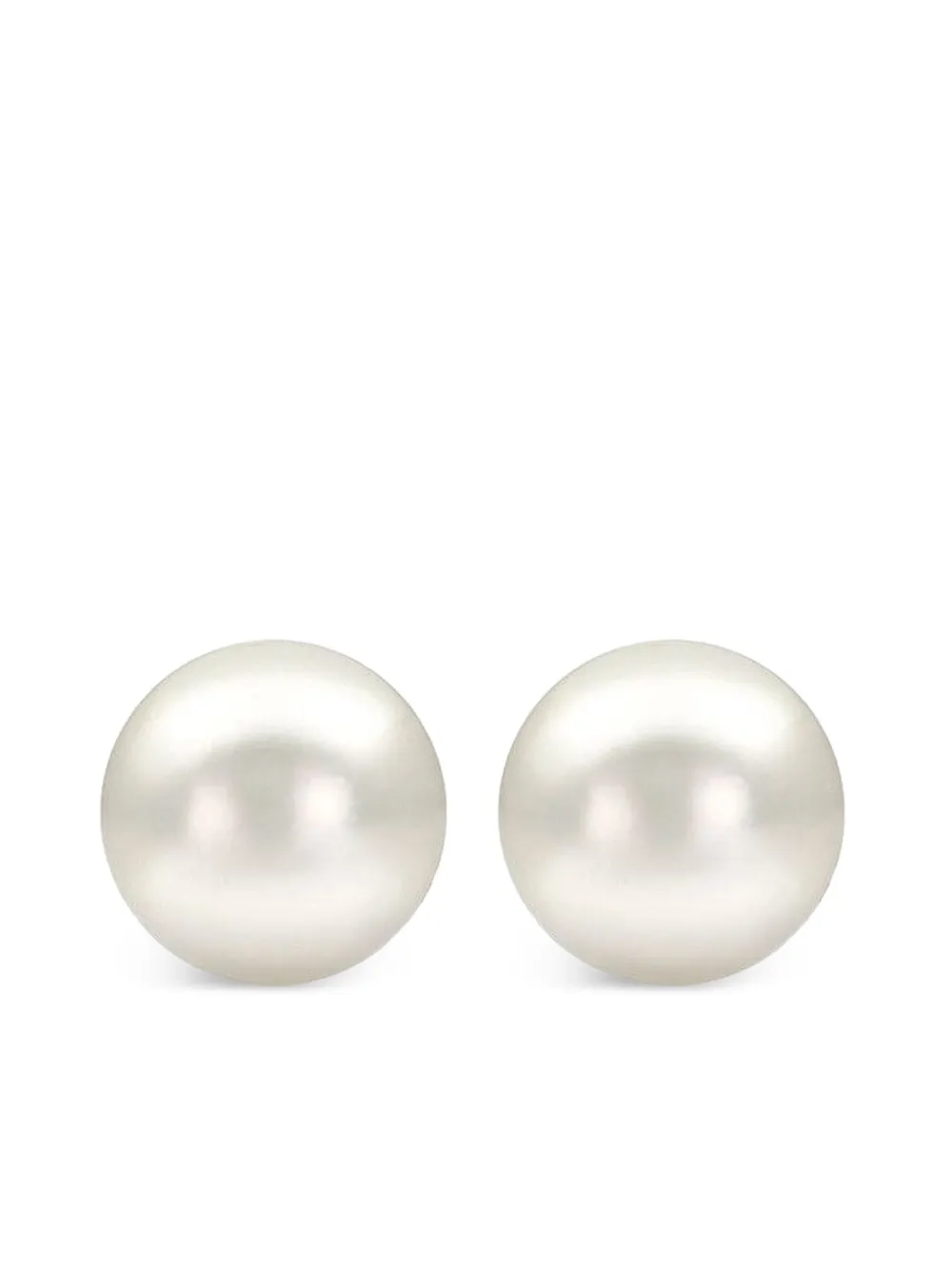 Baggins 14k Yellow Gold Akoya Pearl Stud Earrings In White