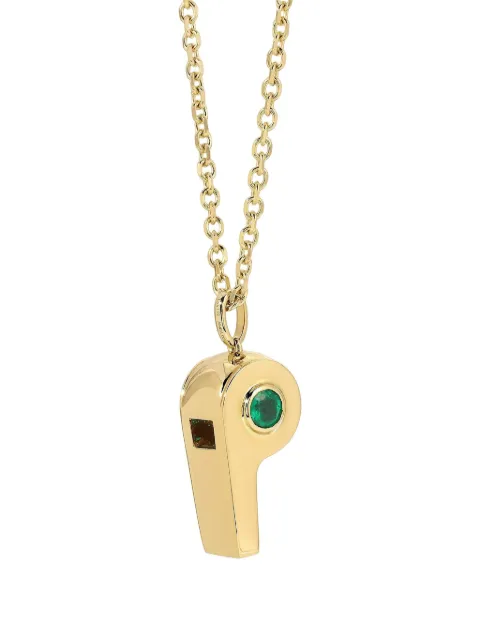 Anita Ko collier en or 18ct orné d'émeraudes Whistle