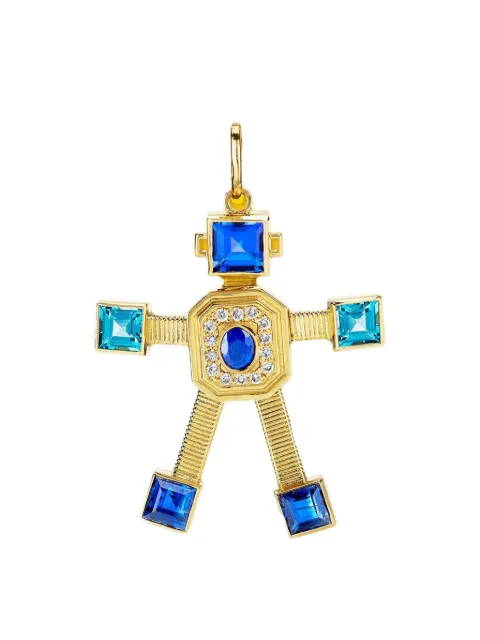 Van Robot 18kt yellow gold Van Robot pendant necklace