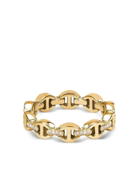 HOORSENBUHS 18K yellow gold Bridge diamond ring