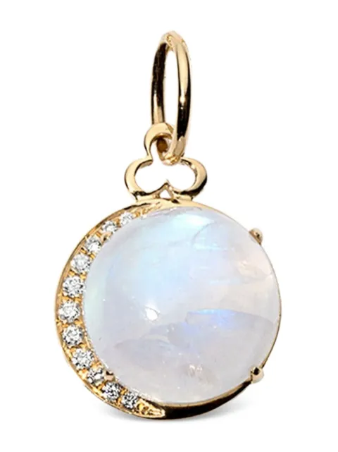 DEVON WOODHILL 18K yellow gold moonstone and diamond charm