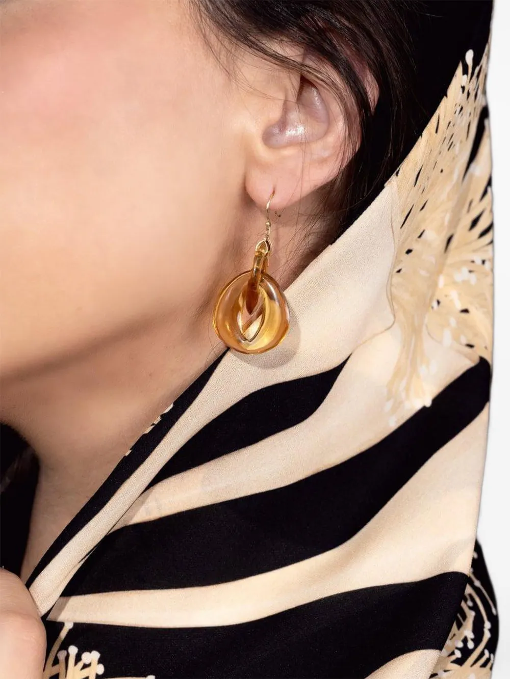 Ten Thousand Things 18k Yellow Gold Peacock Citrine Earrings In Brown