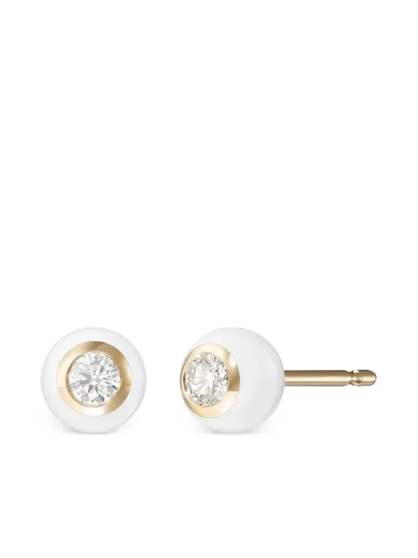 Melissa Kaye 18K Yellow Gold Medium Audrey Diamond Earrings