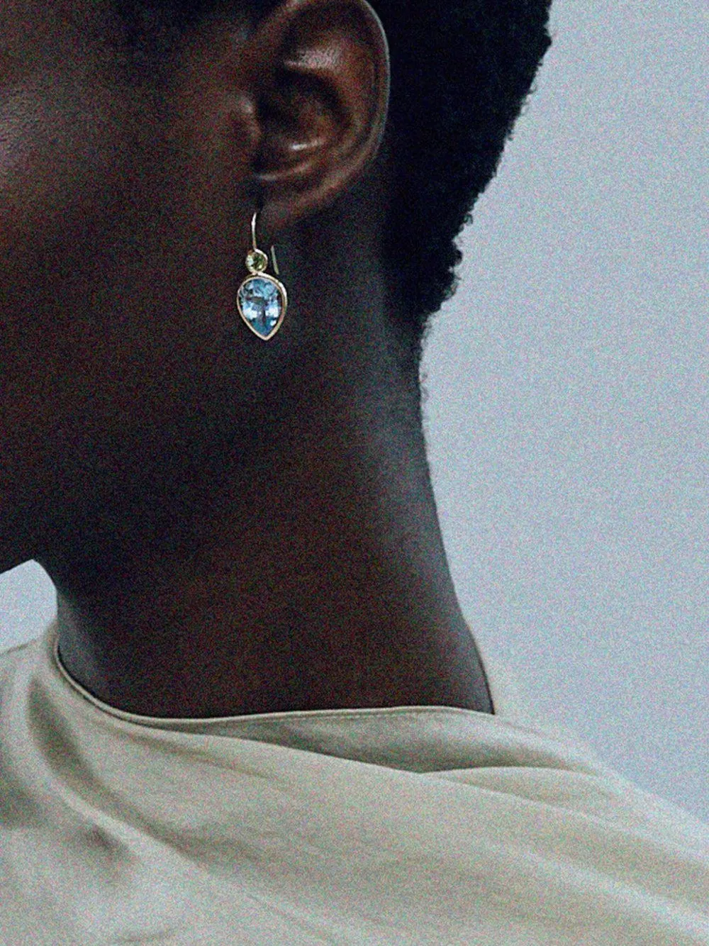 Lizzie Fortunato 14k Yellow Gold Hera Blue Topaz Earrings In Blue