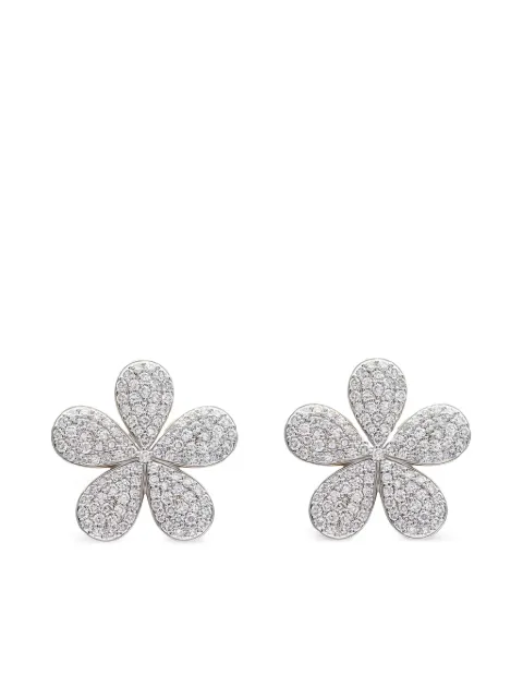 PHILLIPS HOUSE aretes Forget-Me-Not en oro amarillo de 14kt con diamantes