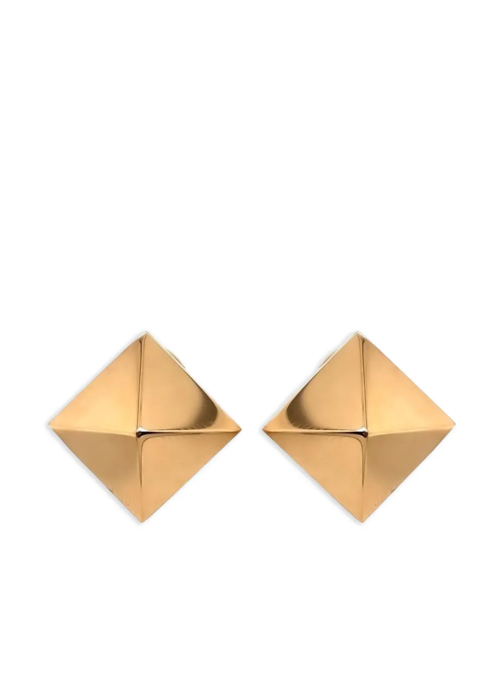 Brooks Brothers aretes Pyramid en oro amarillo de 18kt | dorado | Image 1