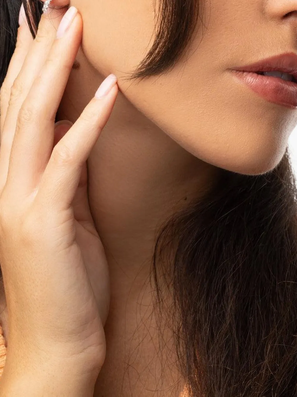 Anita Ko Ear cuff Wave in oro bianco 18 carati con diamanti taglio baguette - Argento