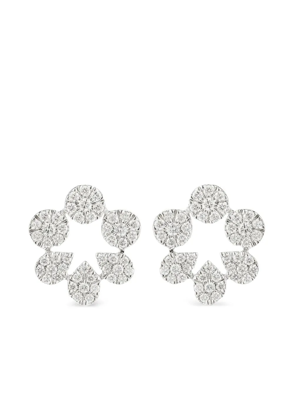 Dana Rebecca Designs Taylor Beth ダイヤモンド ピアス 14Kホワイトゴールド - シルバートーン Dana Rebecca Designs Taylor Beth ダイヤモンド ピアス 14Kホワイトゴールド - シルバートーン