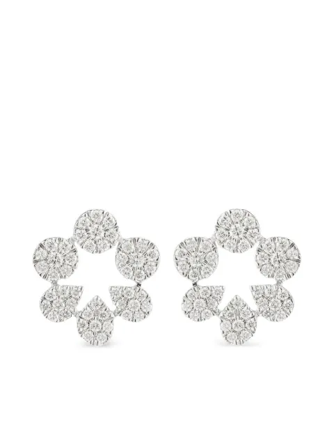 Dana Rebecca Designs aretes Taylor Beth en oro blanco de 14kt con diamantes