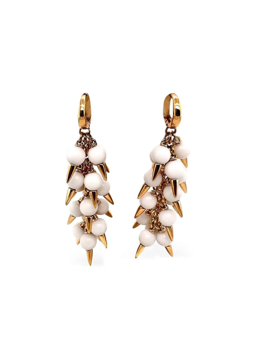 Brooks Brothers aretes Spiked Onyx en oro amarillo de 18kt | dorado | Image 1