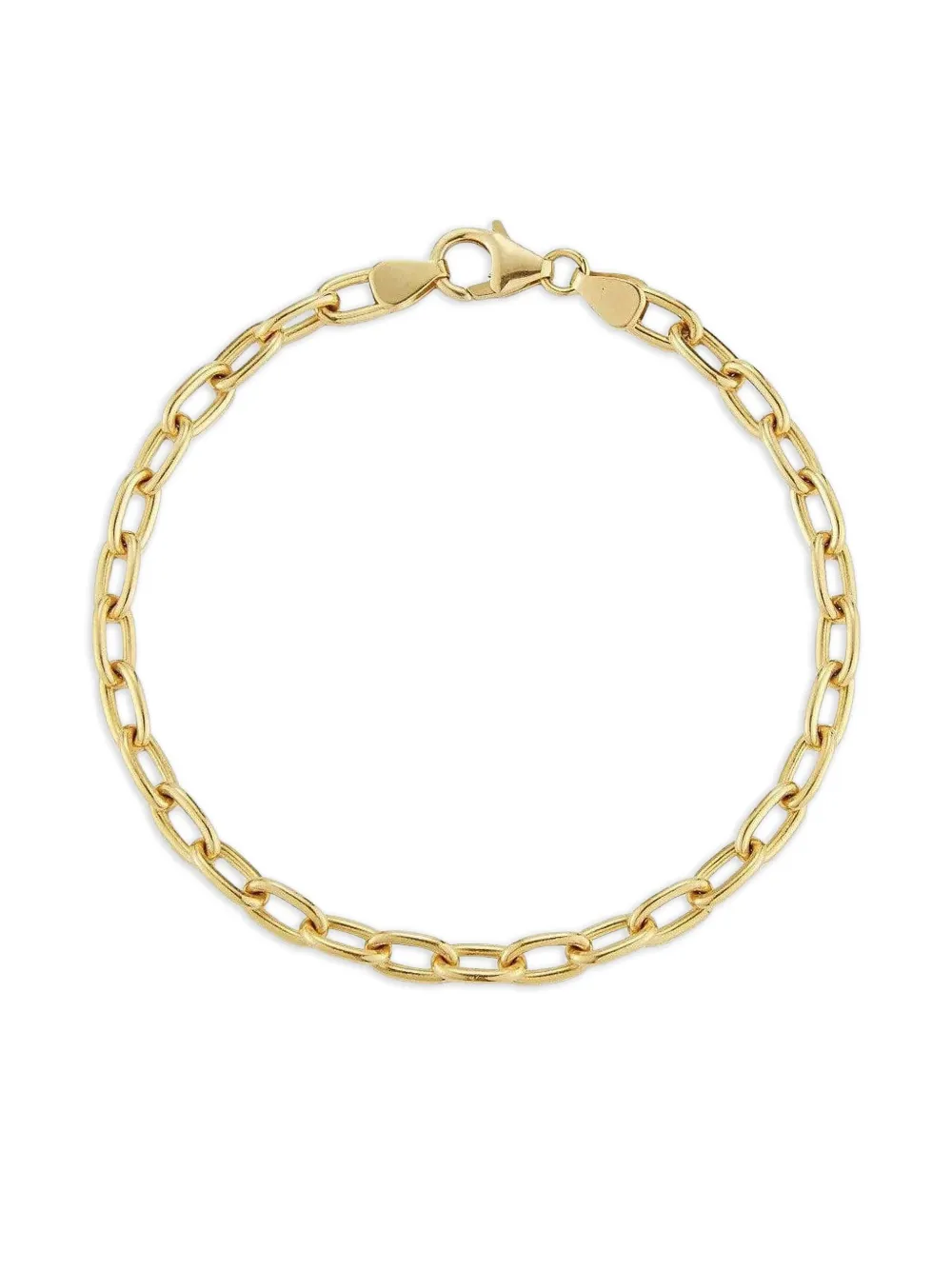 Jade Trau 18k Yellow Gold Oval-link Bracelet In Brown
