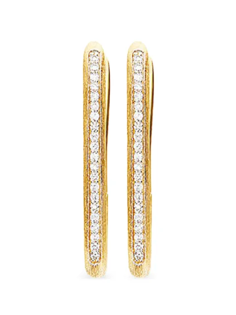 NANIS arracadas cuadradas en oro amarillo de 18kt con diamante