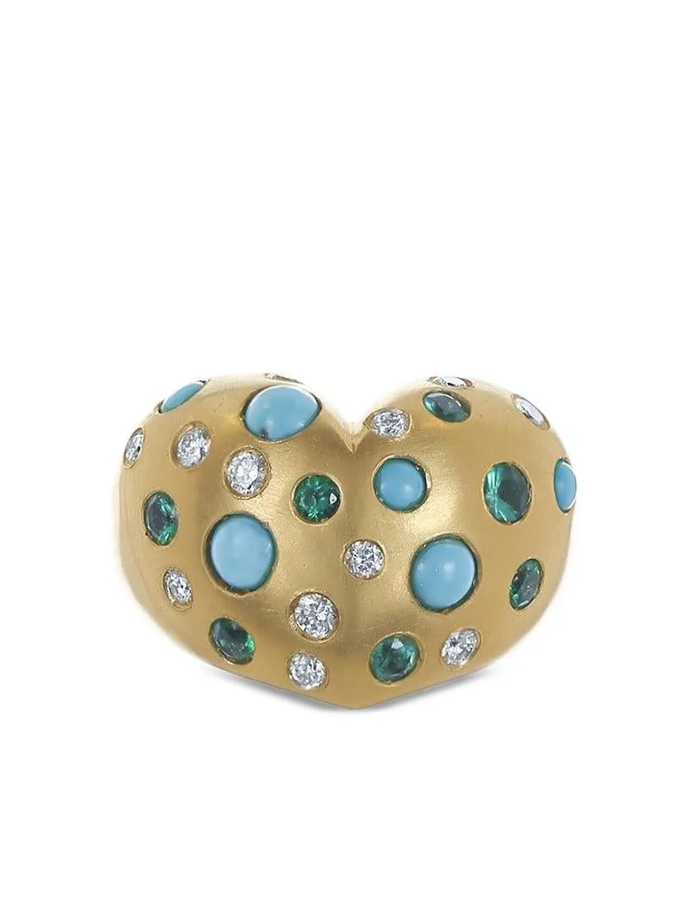 Jenna Blake 18k Yellow Gold Multi-stone Ring In Gold