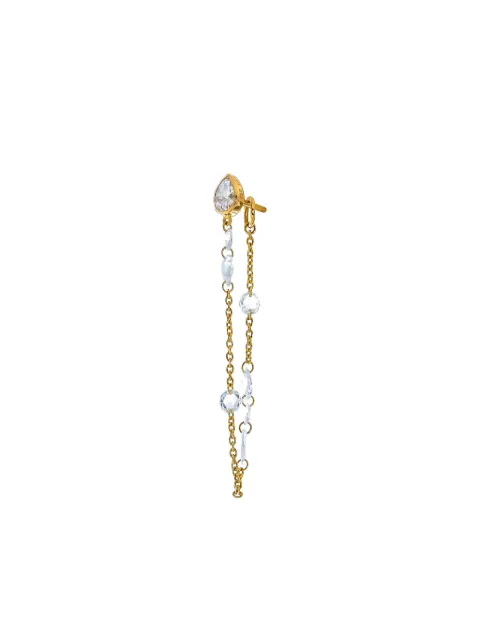 Logan Hollowell 18K yellow gold Eau De Rose diamond earrings