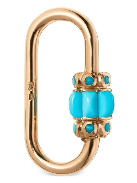 Marla Aaron 14K yellow gold turquoise Hatschepsut pendant 