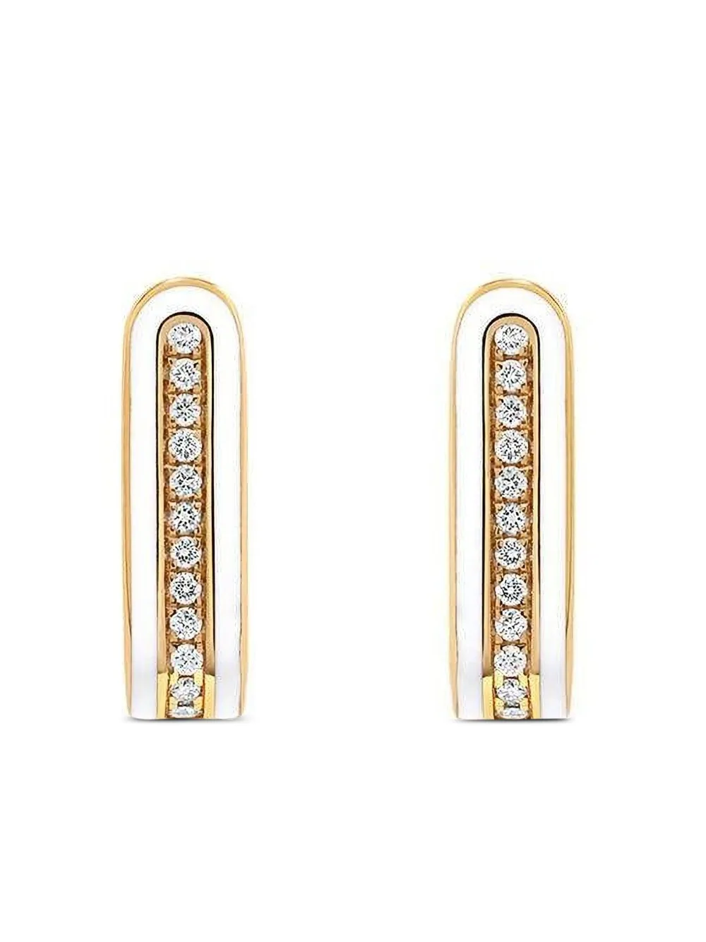 State Property 18k Yellow Gold Diamond Earrings In Gold