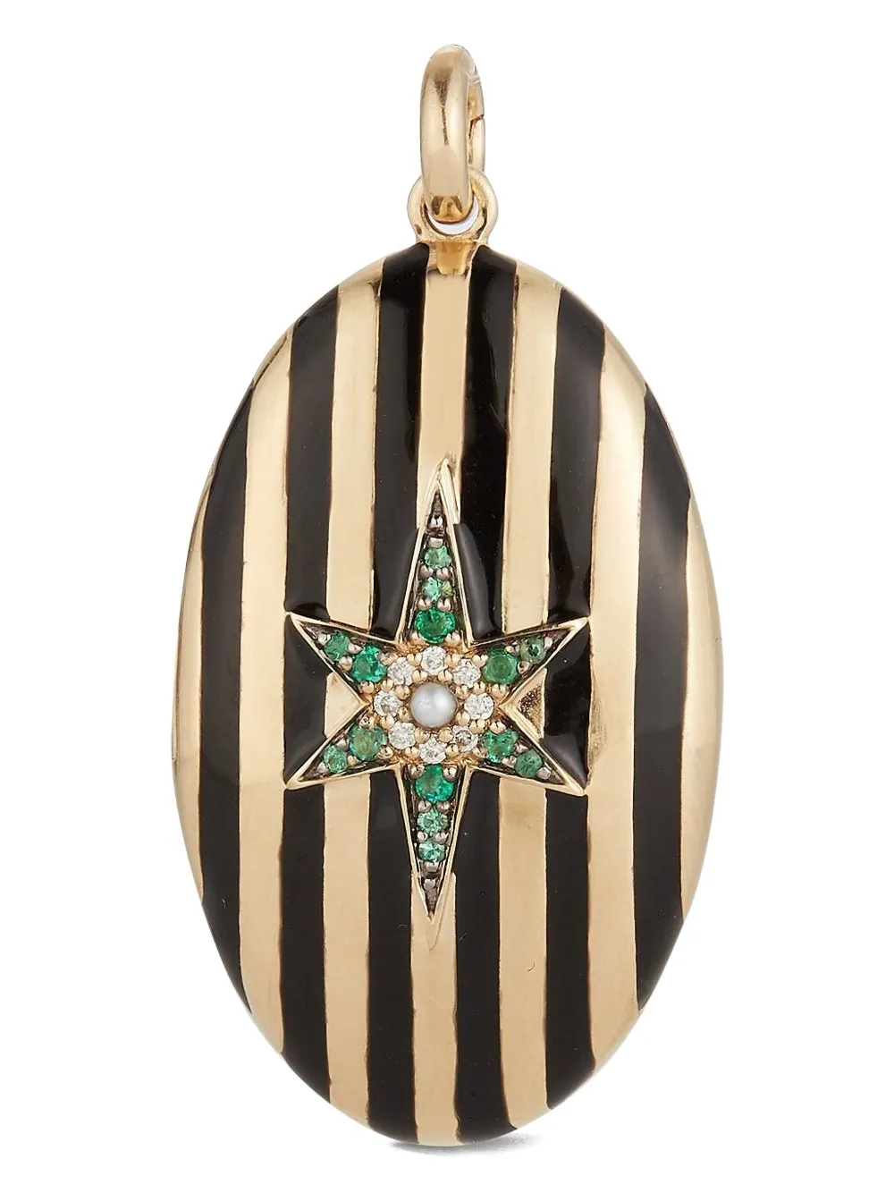 Storrow Jewelry 14k Yellow Gold Lilian Multi-stone Pendant In Gold