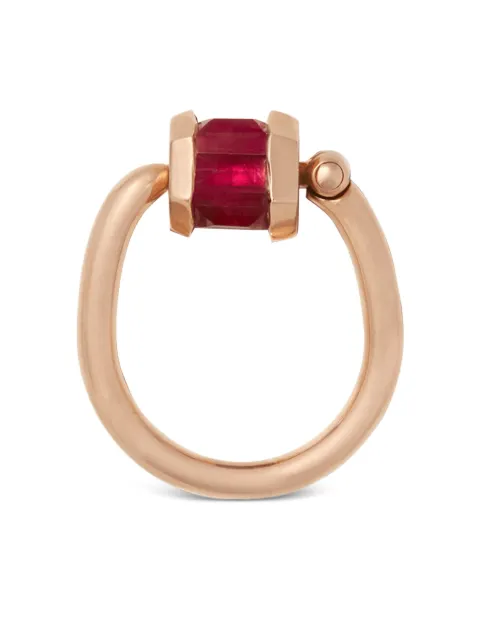 Marla Aaron 18K yellow gold Trundle ruby ring