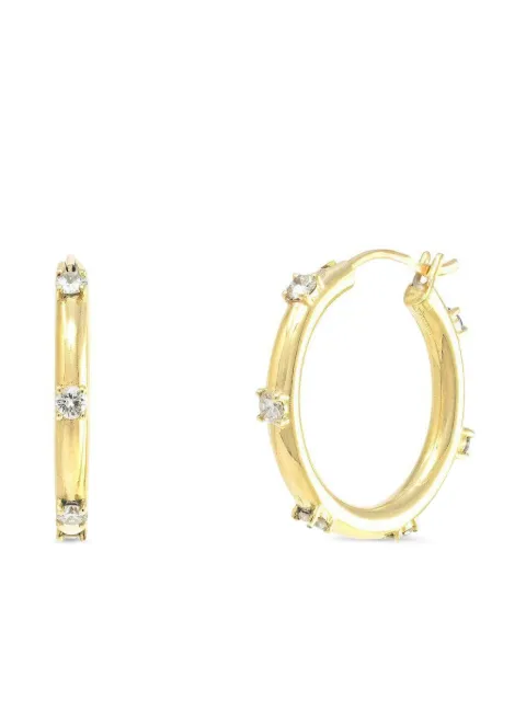 Jenna Blake 18K yellow gold Polka Dot diamond earrings