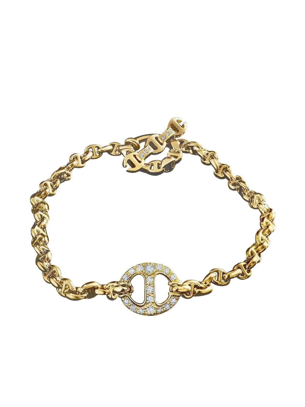 HOORSENBUHS Bracciale in oro giallo 18 carati con diamanti