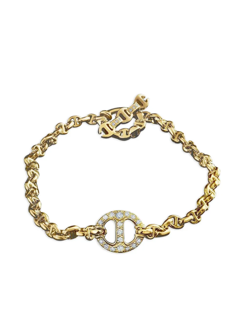 HOORSENBUHS 18K yellow gold diamond bracelet