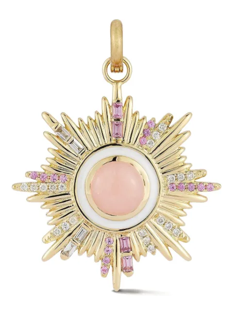 Storrow Jewelry 14K yellow gold Victoria sapphire pendant