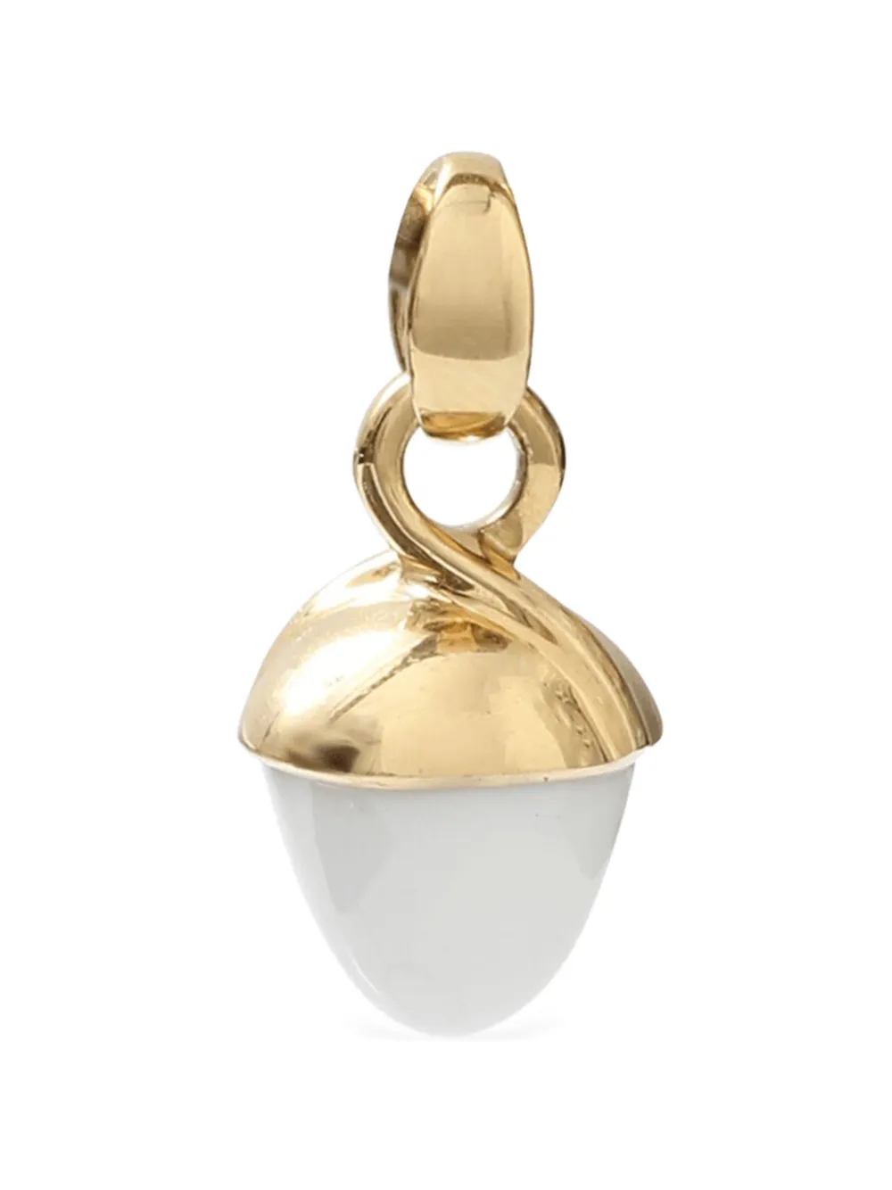 TAMARA COMOLLI Pendente Cacholong Mikado Bouquet in oro giallo 18 carati - Bianco