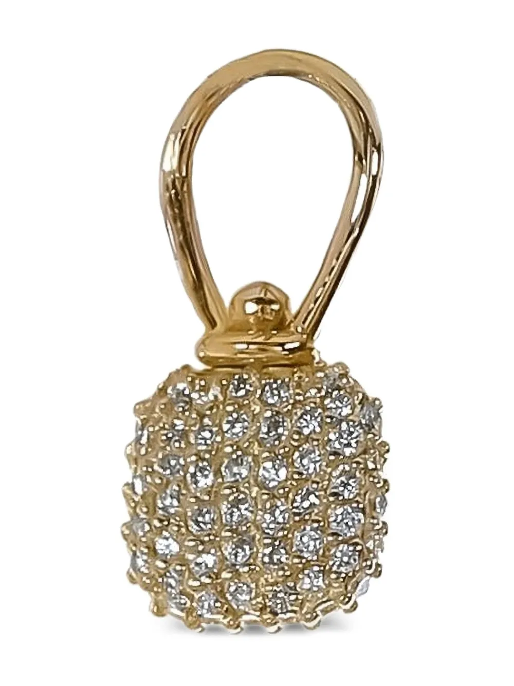 Marla Aaron 18K yellow gold Itty Bitty Squircle diamond charm | Gold | Image 1