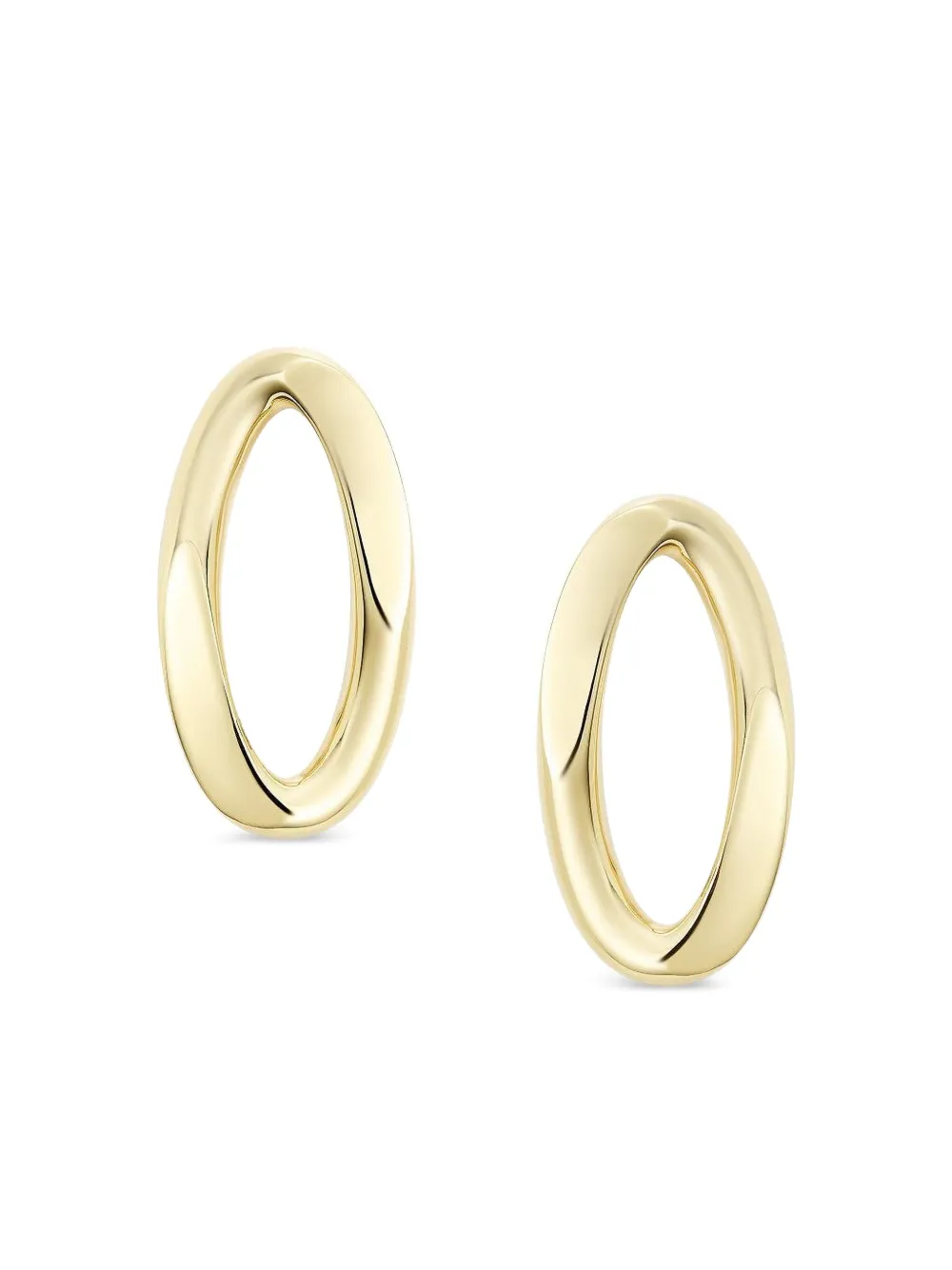 Bizzotto Gioielli 18k Yellow Gold Blink Oval Earrings In Gold