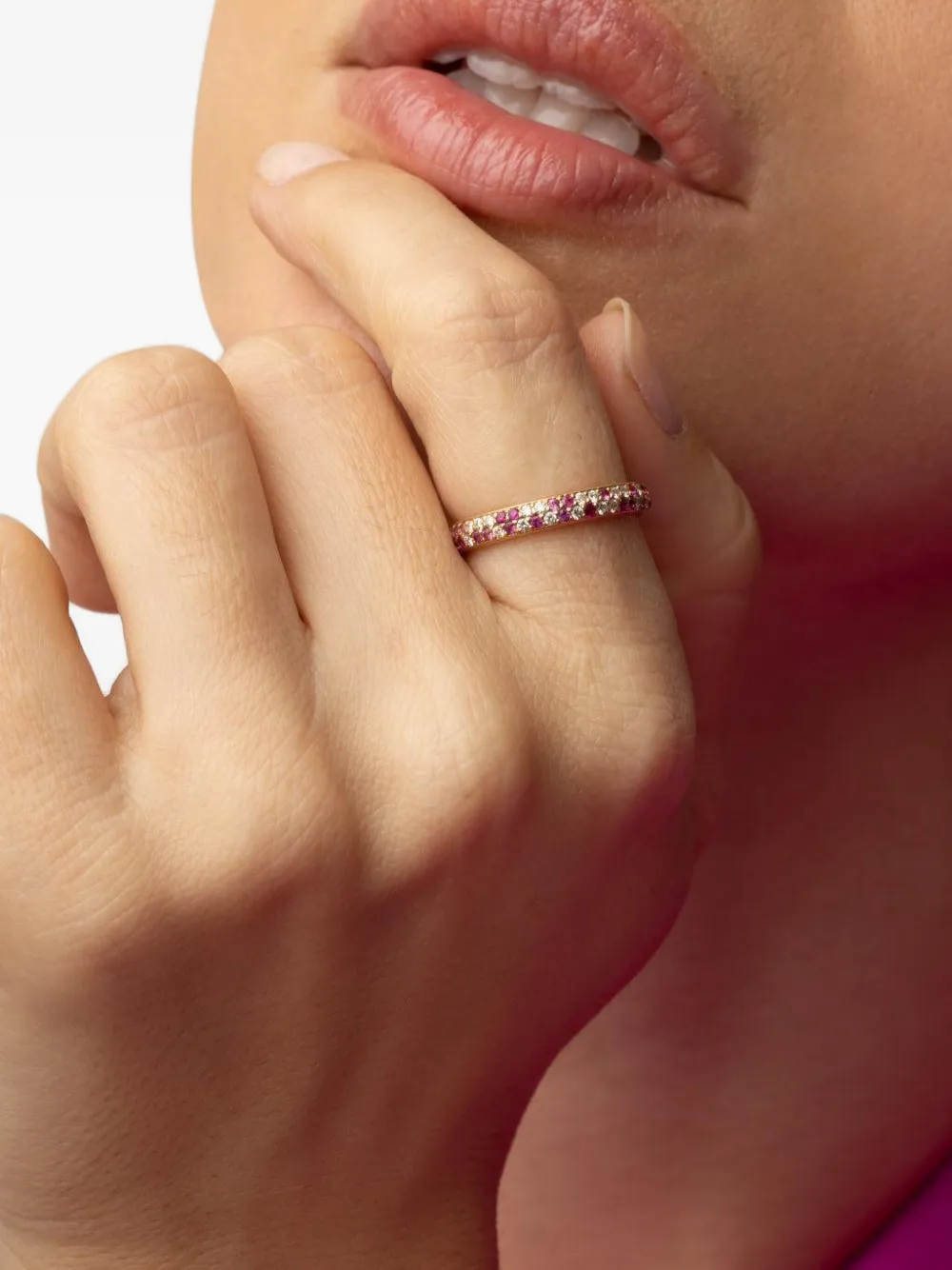 Jared Lehr 18k Yellow Gold Diamond And Sapphire Ring In Gold