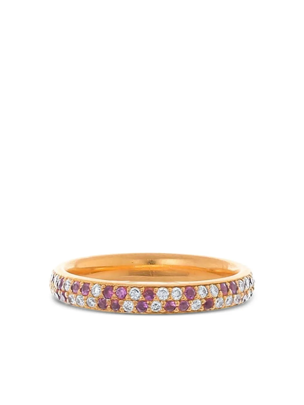 Jared Lehr 18k Yellow Gold Diamond And Sapphire Ring In Gold