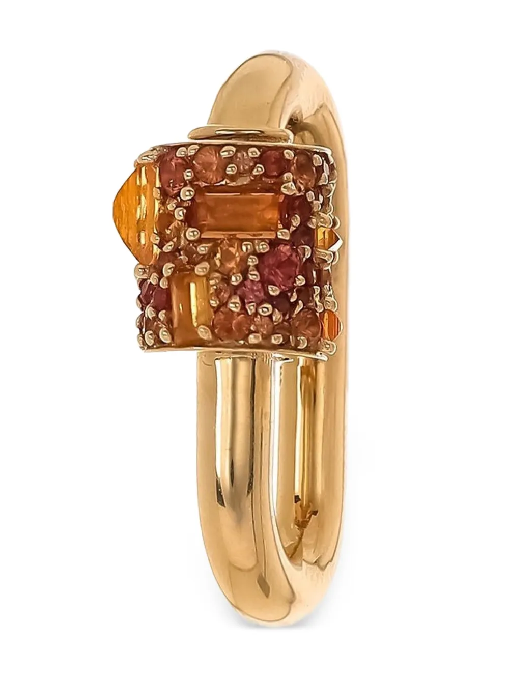 Marla Aaron 14K yellow gold Chubby Lock sapphire charm | Gold | Image 1