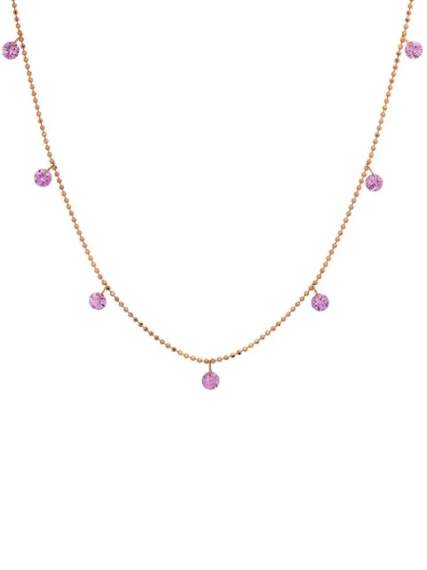 graziela 18K rose gold sapphire necklace