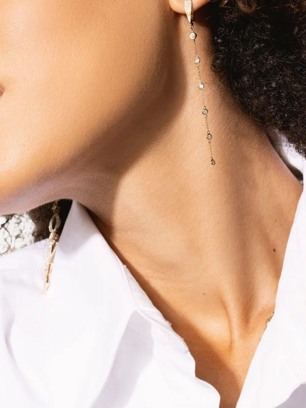 Loree Rodkin 14k Yellow Gold Diamond Drop Earrings In Gold