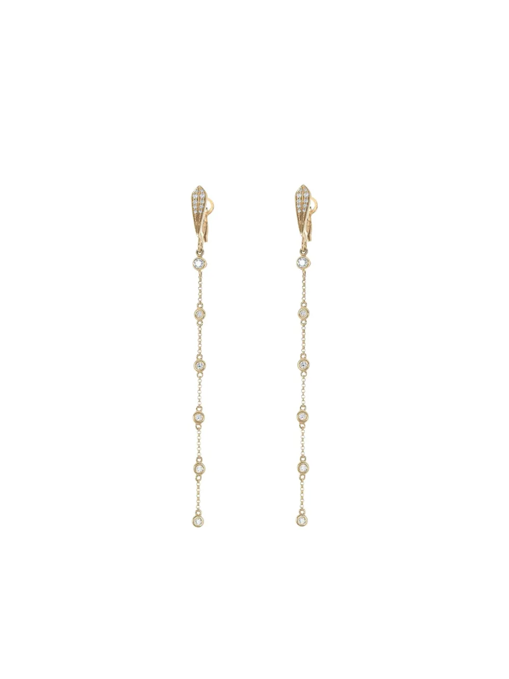 Loree Rodkin 14k Yellow Gold Diamond Drop Earrings
