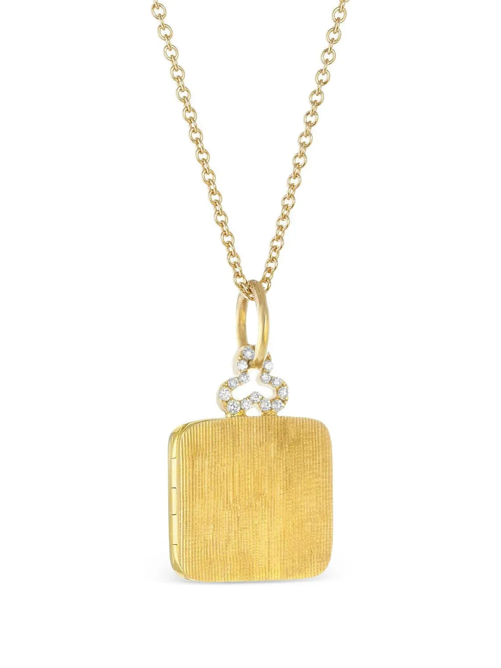 Devon Woodhill 18k Yellow Gold Diamond Trefoil Necklace