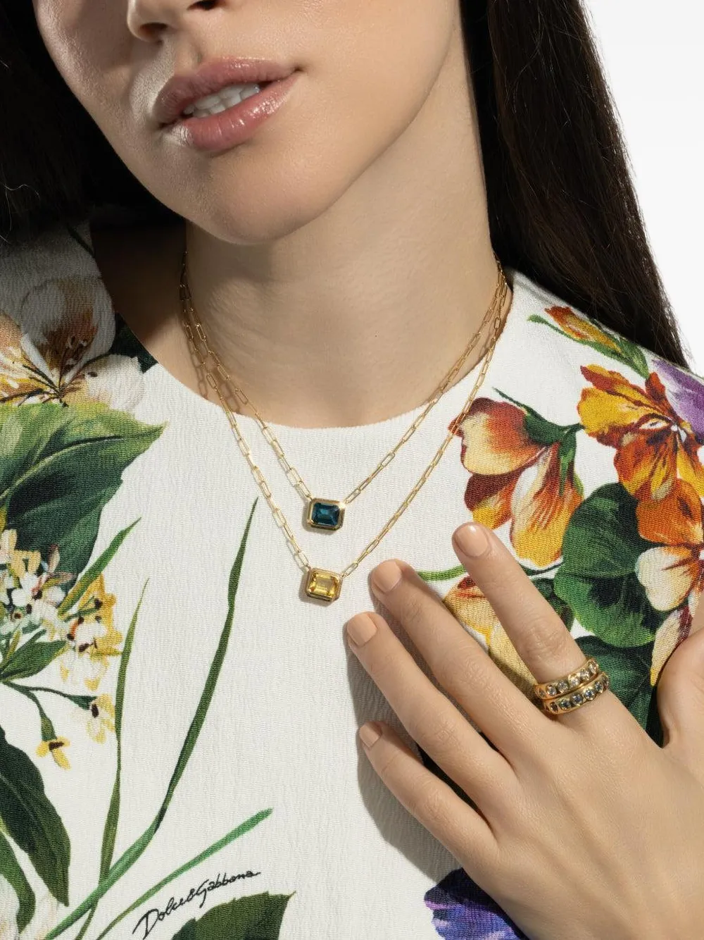  Goshwara Colgante En Oro Amarillo De 18 Ct Con Esmeralda - Dorado 