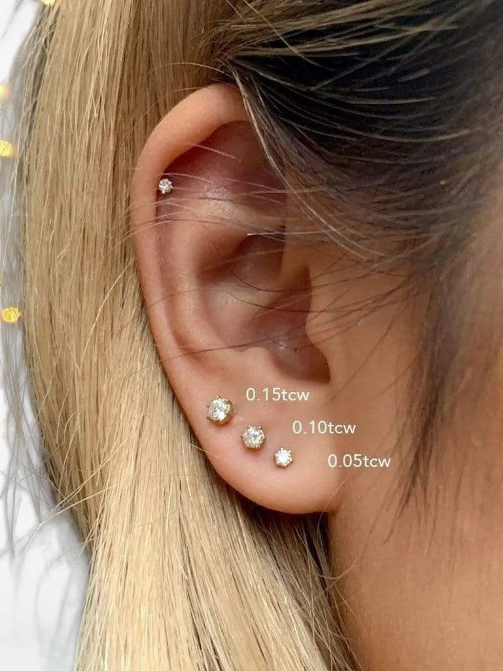 Jade Trau Orecchini a bottone - Giallo