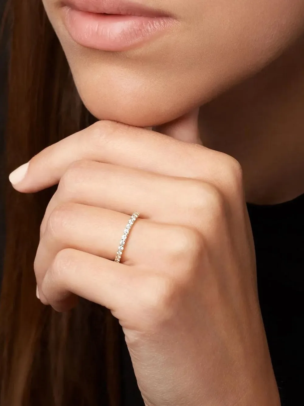  Melissa Kaye 18k Yellow Gold Sadie Eternity Ring 