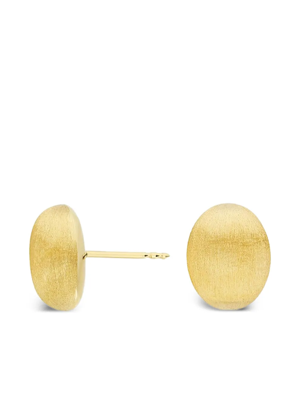 Nanis 18k Yellow Gold Stud Earrings In Brown