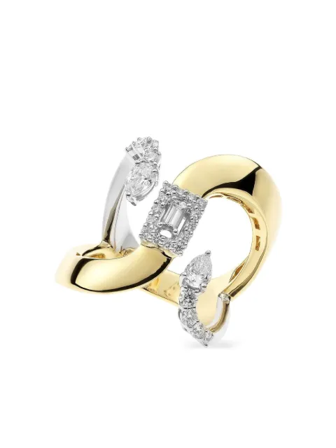 Yeprem anillo en oro amarillo de 18kt con diamante