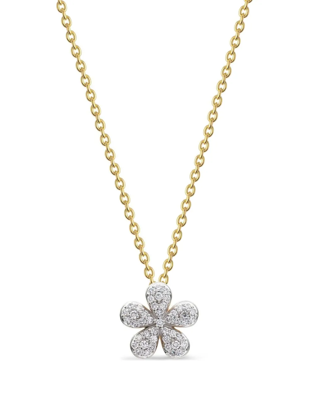 Phillips House 14k Gold Forget-me-not Necklace